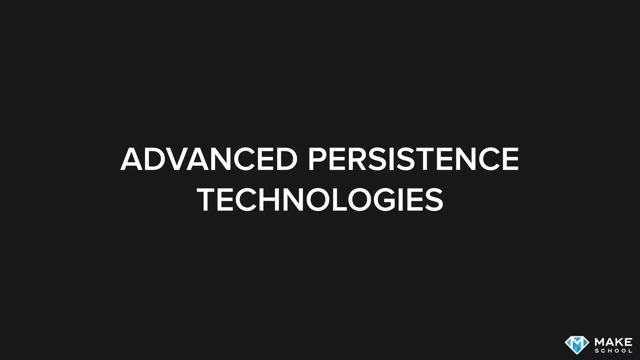 WHEN TO USE NSCODING
Use NSCoding when main goal of persistence in your App is
to store the current state of the application
If you additionally want to create queries, need migrations,
etc, there are better solutions (e.g., CoreData)
 