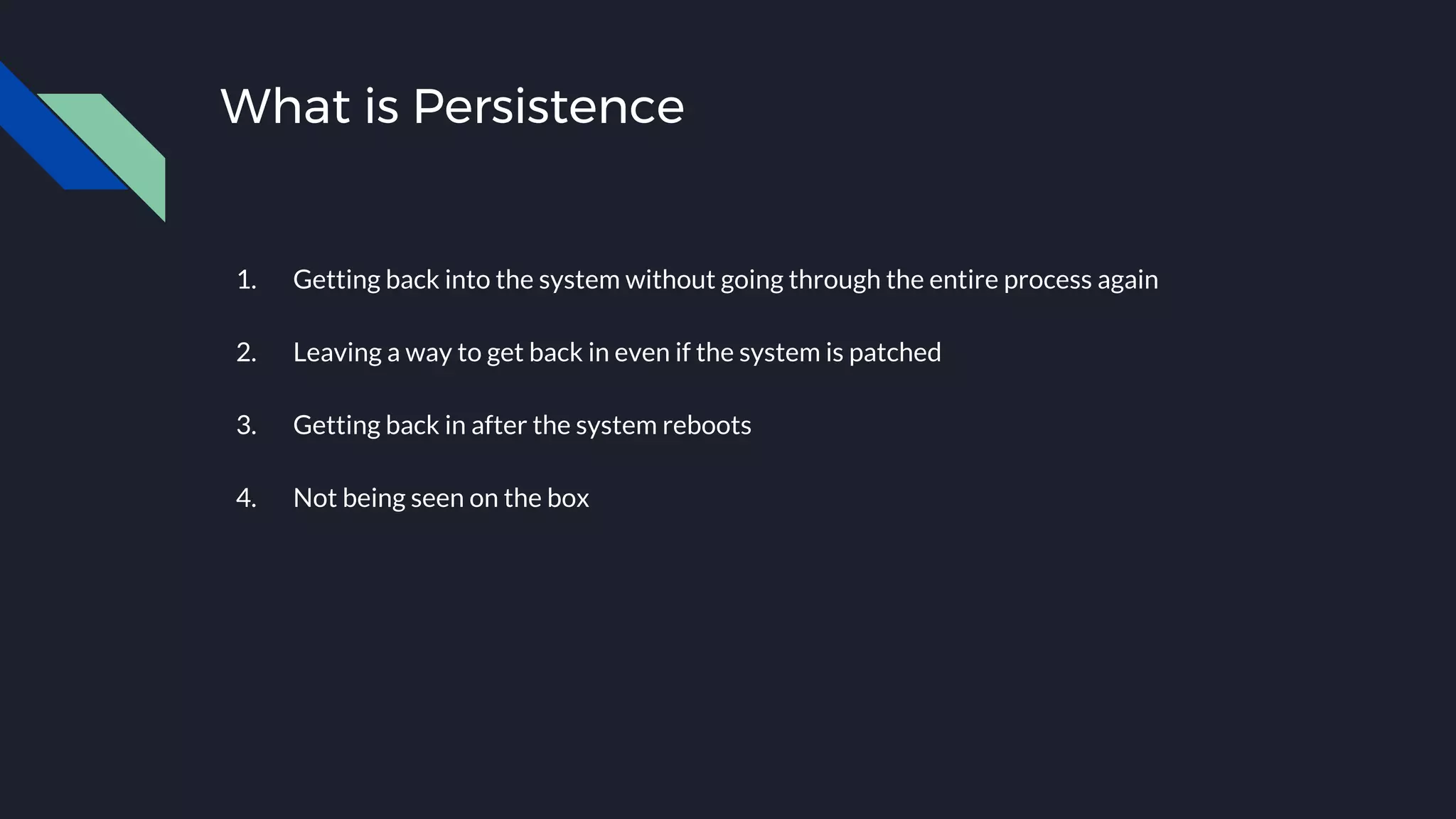 persistence-and-cleanup-ppt