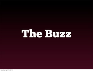 The Buzz


Saturday, April 10, 2010
 