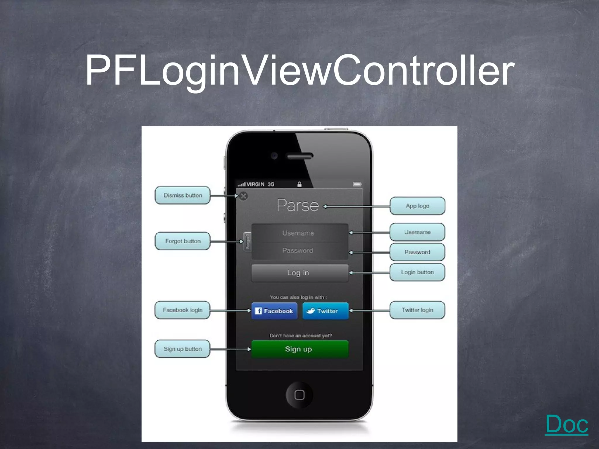 PFLoginViewController




                        Doc
 