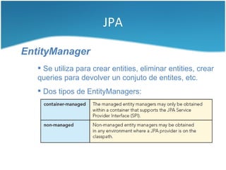 Persistencia de datos en Java | PDF
