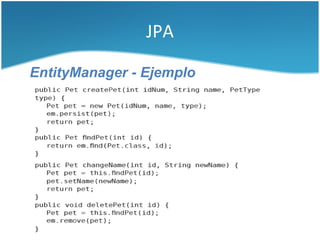 Persistencia de datos en Java | PDF