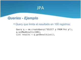 Persistencia de datos en Java | PDF
