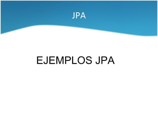 Persistencia de datos en Java | PDF