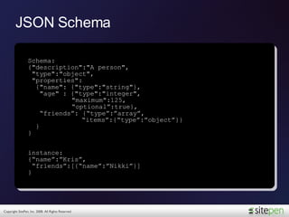 JSON Referencing and Schema | PPT