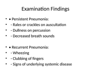 Persistent Rales Persistent and Recurrent Cough: Causes, Diagnosis, and Management in ...