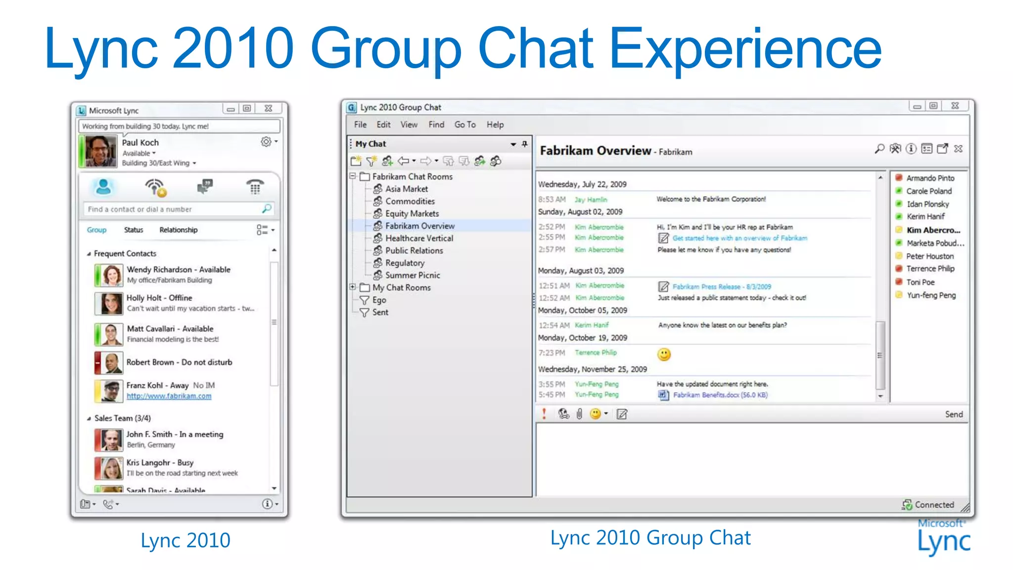Lync 2010   Lync 2010 Group Chat
 