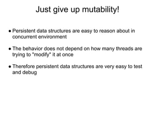 Persistent Data Structures by @aradzie | PDF