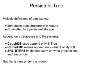 Persistent Data Structures by @aradzie | PDF