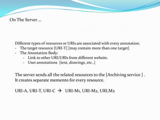 The plugin sends the annotation to the Annotation service.