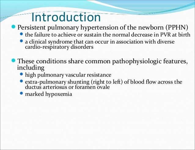 persistent pulmonary hypertension by dr joshua petrikin neonatology persistent pulmonary hypertension of the newborn