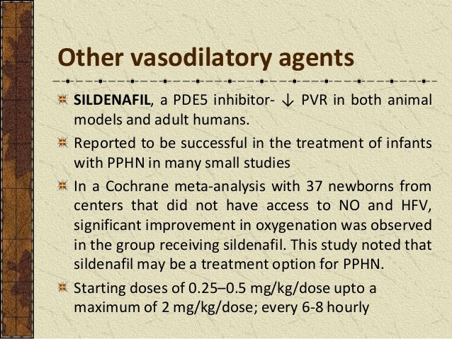 Sildenafil For Pulmonary Hypertension In Neonates