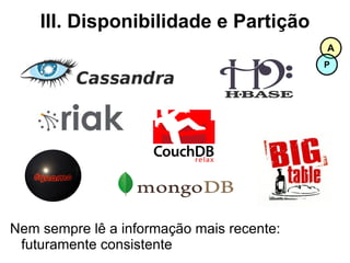 Breve explicação do CAP um dia ensolarado... partições de rede! 