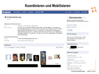Koordinieren und Mobilisieren 