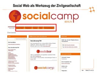 Social Web als Werkzeug der Zivilgesellschaft 