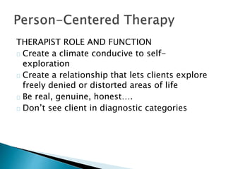 Person centered therapy | PPTX