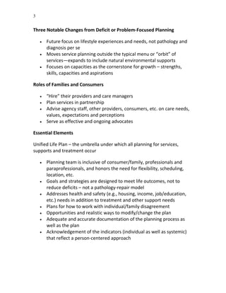 Person centered treatment planning rev 9-2010 | PDF