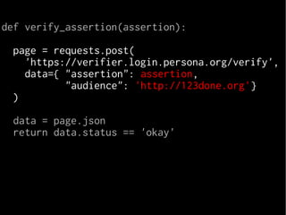 Persona: a federated and privacy-protecting login system for the whole Web