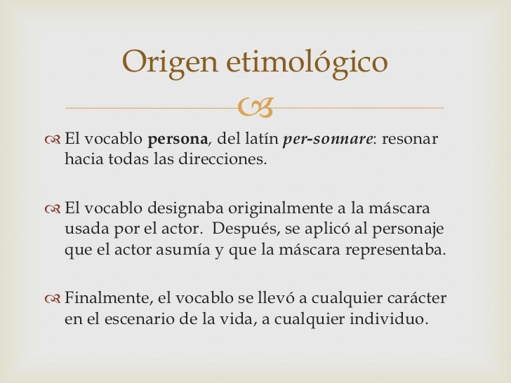 La persona humana