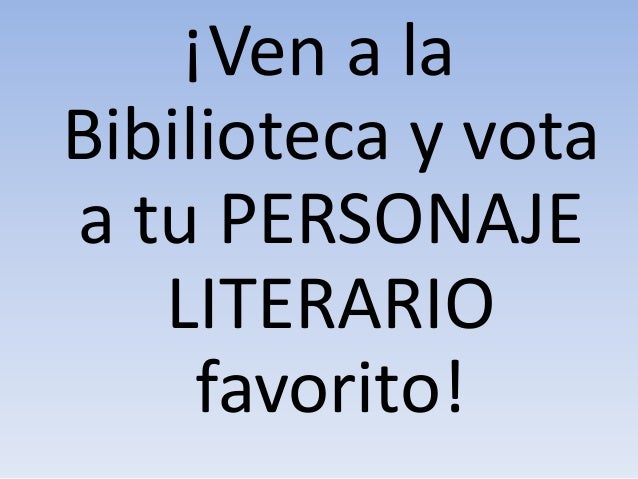 Personaje Literario