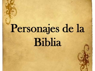 Personajes de la Biblia 