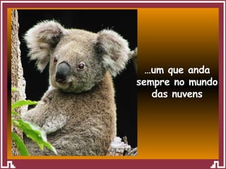 … um que anda sempre no mundo das nuvens 