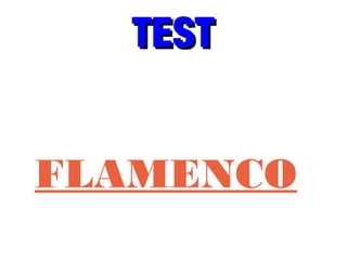 TESTTEST
FLAMENCO
 