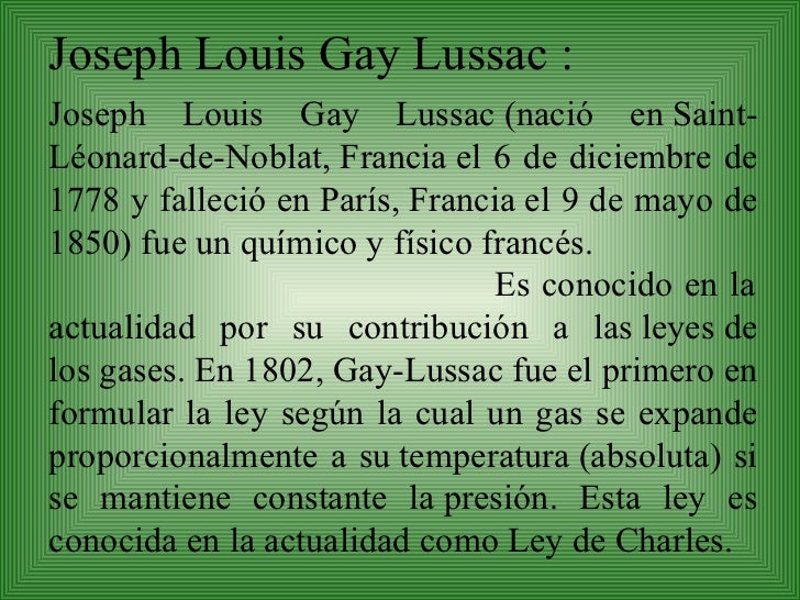 Joseph Gay Lussac Aportaciones A La Estructura De La Materia Material Colección Joseph Gay Lussac Aportaciones A La Estructura De La Materia Material Colección