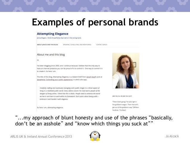 personal branding and your online presence personal brand examples