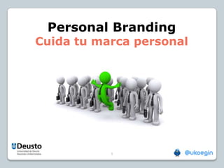 Personal Branding
Cuida tu marca personal




           1
 