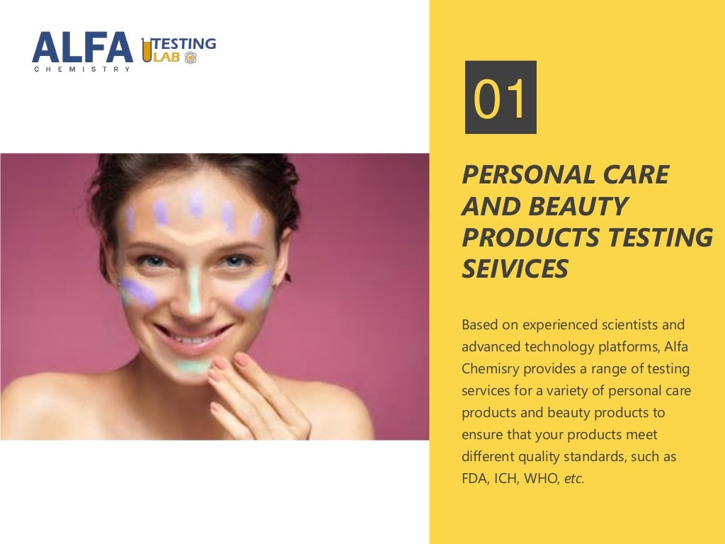 Personal care and beauty products testing services