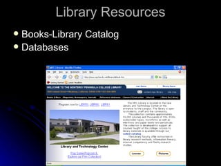 Library Resources Books-Library Catalog Databases 