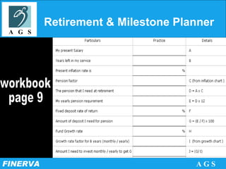 Retirement & Milestone Planner workbook page 9 