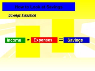 How to Look at Savings ,[object Object]