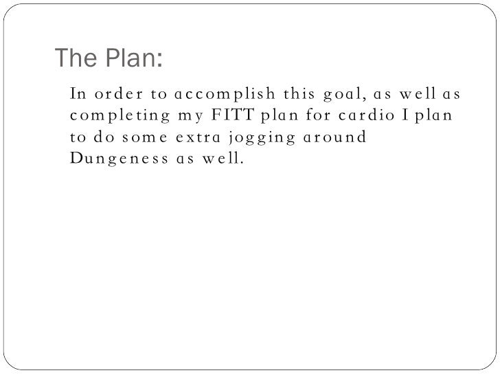 personal fitness plan project