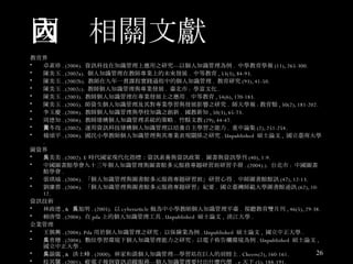 國內相關文獻 教育界 卓素珍 . (2004).  資訊科技在知識管理上應用之研究—以個人知識管理為例 .  中學教育學報 (11), 265-300. 陳美玉 . (2002a).  個人知識管理在教師專業上的未來發展 .  中等教育 , 53(3), 84-93. 陳美玉 . (2002b).  教師在九年一貫課程實踐過程中的個人知識管理 .  教育研究 (93), 41-50. 陳美玉 . (2002c).  教師個人知識管理與專業發展 .  臺北市 :  學富文化 . 陳美玉 . (2003).  教師個人知識管理在專業發展上之應用 .  中等教育 , 54(6), 170-183. 陳美玉 . (2005).  師資生個人知識管理及其對專業學習與發展影響之研究 .  師大學報 : 教育類 , 50(2), 181-202. 李玉慶 . (2004).  教師個人知識管理與學校知識之創新 .  國教新知 , 50(3), 65-73. 周德知 . (2004).  教師建構個人知識管理系統的策略 .  竹縣文教 (29), 44-47. 黃冬玫 . (2002).  運用資訊科技建構個人知識管理以培養自主學習之能力 .  重中論集 (2), 251-254. 楊頌平 . (2004).  國民小學教師個人知識管理與其專業表現關係之研究 . Unpublished  碩士論文 ,  國立臺南大學 . 圖資界 吳美美 . (2002). E 時代國家現代化指標：資訊素養與資訊政策 .  圖書與資訊學刊 (40), 1-9. 中國圖書館學會九十三年個人知識管理與圖書館多元服務專題研習班研習手冊 . (2004).).  台北市 :  中國圖書館學會 . 張琪城 . (2004).  「個人知識管理與圖書館多元服務專題研習班」研習心得 .  中師圖書館館訊 (47), 12-13. 劉廉蓉 . (2004).  「個人知識管理與圖書館多元服務專題研習」紀要 .  國立臺灣師範大學圖書館通訊 (62), 10-12. 資訊技術 林政德 , &  吳旭明 . (2005).  以 cyberarticle 做為中小學教師個人知識管理平臺 .  視聽教育雙月刊 , 46(5), 29-38. 賴唐瑩 . (2004).  在 pda 上的個人知識管理工具 . Unpublished  碩士論文 ,  淡江大學 . 企業管理 王偶興 . (2004). Pda 用於個人知識管理之研究 :  以保險業為例 . Unpublished  碩士論文 ,  國立中正大學 . 吳青穗 . (2004).  數位學習環境下個人知識管理能力之研究 :  以電子佈告欄環境為例 . Unpublished  碩士論文 ,  國立中正大學 . 吳韻儀 , &  洪士峰 . (2000).  林家和談個人知識管理—學習站在巨人的肩膀上 . Cheers(2), 160-161. 桂其馨 . (2001).  從電子報到資訊追蹤服務—個人知識管理要付出什麼代價﹖ . e 天下 (5), 188-191. 湯曉霖 . (2002).  個人知識管理—數位整合你的人脈資源 .  錢雜誌 (185), 118-120. 