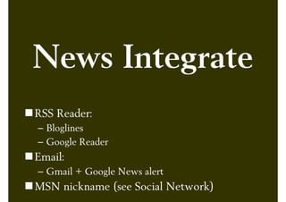 Personal knowledge management