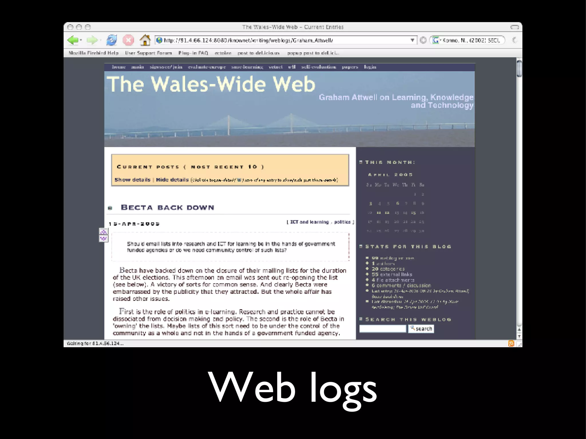 Web logs 
