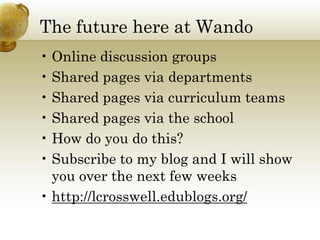 Personal Learning Networks