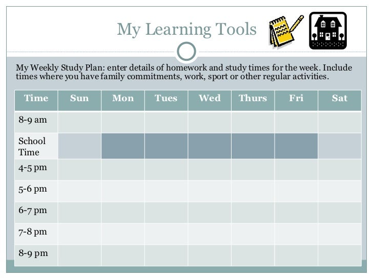 personal learning plan template study plan template