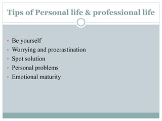 Personal   professional life balance ppt(1)