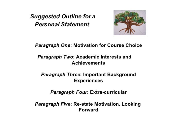 personal statement outline