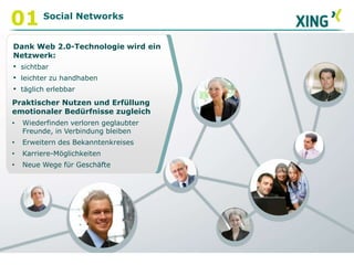 01Social NetworksDank Web 2.0-Technologie wird ein Netzwerk:  sichtbar