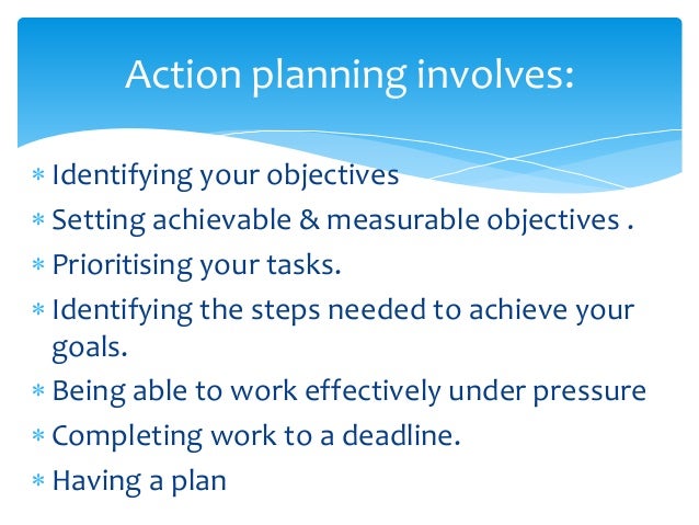 Personal action planning
