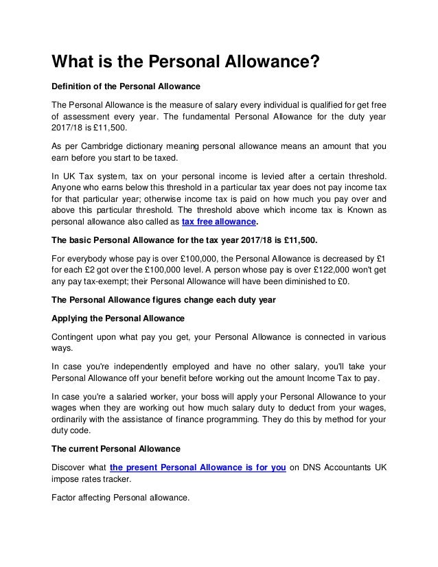 What Is Personal Allowance Personal Tax Allowance Bands The UK what-is-personal-allowance-personal-tax-allowance-bands-the-uk