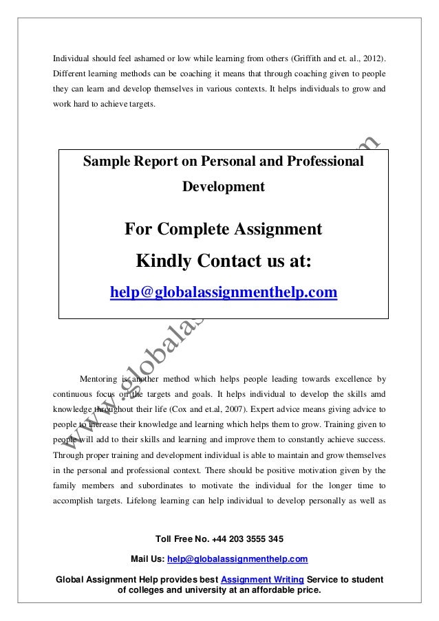 Personal development plan essay pdf picture