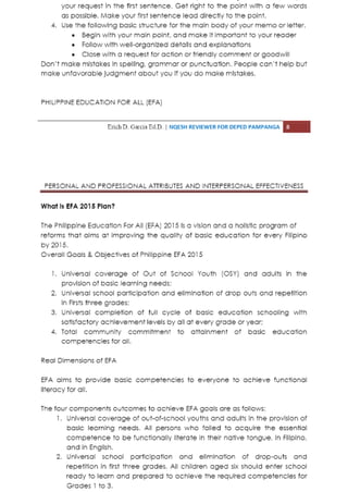 Personal and professional attributes and interpersonal effectiveness