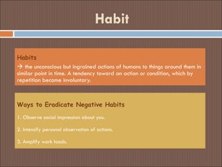 Operative Habits Example Personal And Professional Development boa | PPT