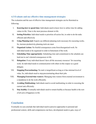 Personal and Professional Development | PDF