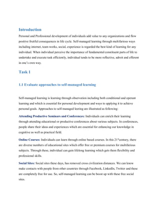 Personal and Professional Development | PDF